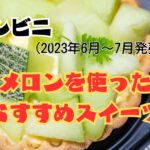 コンビニ(2023年6月~7月発売)メロンを使ったおすすめスイーツ