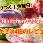 「ザワつく!金曜日」和kitchenかんな の人気かき氷4種のレビュー