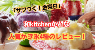 「ザワつく！金曜日」和kitchenかんな の人気かき氷4種のレビュー